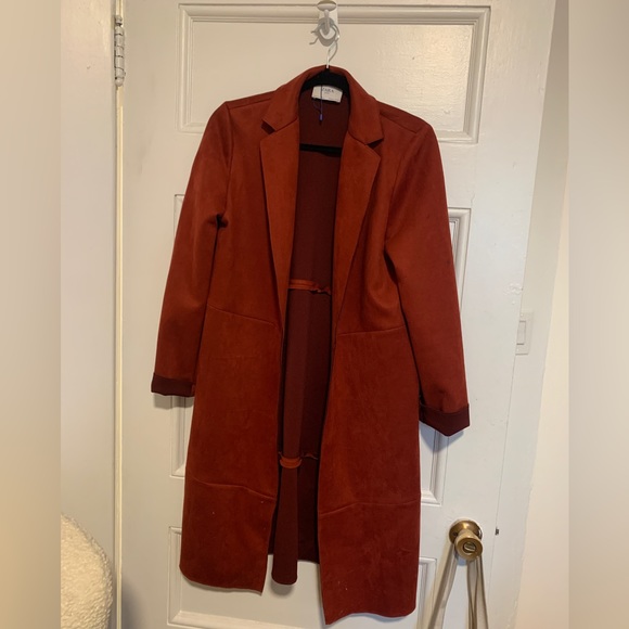 Burnt red Zara coat - Picture 2 of 2